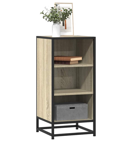 Sideboard Sonoma-Eiche 35,5x35x76 cm Holzwerkstoff und Metall