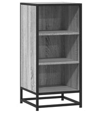Sideboard Grau Sonoma 35,5x35x76 cm Holzwerkstoff und Metall