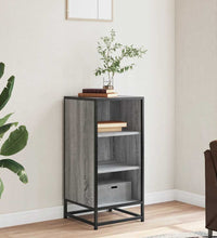 Sideboard Grau Sonoma 35,5x35x76 cm Holzwerkstoff und Metall