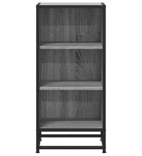Sideboard Grau Sonoma 35,5x35x76 cm Holzwerkstoff und Metall