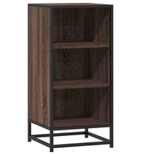 Sideboard Braun Eichen-Optik 35,5x35x76 cm Holzwerkstoff Metall
