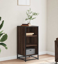 Sideboard Braun Eichen-Optik 35,5x35x76 cm Holzwerkstoff Metall