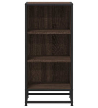Sideboard Braun Eichen-Optik 35,5x35x76 cm Holzwerkstoff Metall