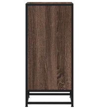 Sideboard Braun Eichen-Optik 35,5x35x76 cm Holzwerkstoff Metall