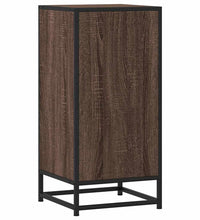 Sideboard Braun Eichen-Optik 35,5x35x76 cm Holzwerkstoff Metall