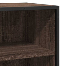 Sideboard Braun Eichen-Optik 35,5x35x76 cm Holzwerkstoff Metall
