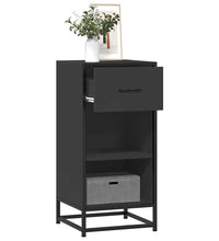 Sideboard Schwarz 35,5x35x76 cm Holzwerkstoff und Metall