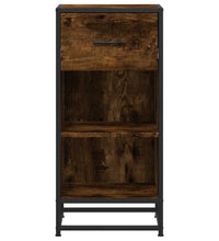 Sideboard Räuchereiche 35,5x35x76 cm Holzwerkstoff und Metall