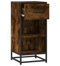 Sideboard Räuchereiche 35,5x35x76 cm Holzwerkstoff und Metall