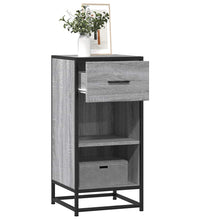 Sideboard Grau Sonoma 35,5x35x76 cm Holzwerkstoff und Metall