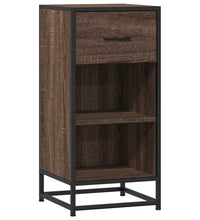 Sideboard Braun Eichen-Optik 35,5x35x76 cm Holzwerkstoff Metall