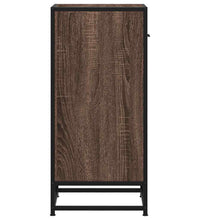 Sideboard Braun Eichen-Optik 35,5x35x76 cm Holzwerkstoff Metall