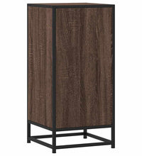 Sideboard Braun Eichen-Optik 35,5x35x76 cm Holzwerkstoff Metall