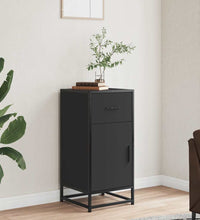 Sideboard Schwarz 35,5x35x76 cm Holzwerkstoff und Metall