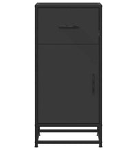 Sideboard Schwarz 35,5x35x76 cm Holzwerkstoff und Metall