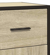 Sideboard Sonoma-Eiche 35,5x35x76 cm Holzwerkstoff und Metall