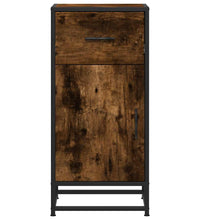 Sideboard Räuchereiche 35,5x35x76 cm Holzwerkstoff und Metall
