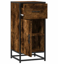 Sideboard Räuchereiche 35,5x35x76 cm Holzwerkstoff und Metall