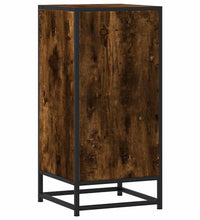 Sideboard Räuchereiche 35,5x35x76 cm Holzwerkstoff und Metall