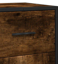 Sideboard Räuchereiche 35,5x35x76 cm Holzwerkstoff und Metall