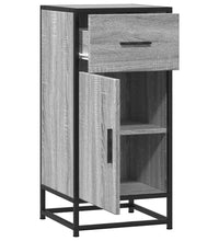 Sideboard Grau Sonoma 35,5x35x76 cm Holzwerkstoff und Metall