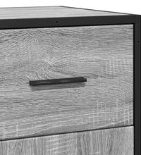 Sideboard Grau Sonoma 35,5x35x76 cm Holzwerkstoff und Metall