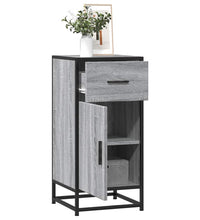 Sideboard Grau Sonoma 35,5x35x76 cm Holzwerkstoff und Metall