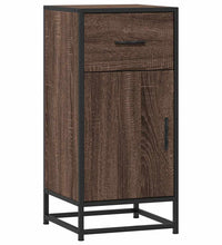 Sideboard Braun Eichen-Optik 35,5x35x76 cm Holzwerkstoff Metall
