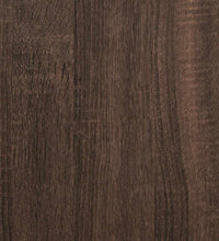Sideboard Braun Eichen-Optik 35,5x35x76 cm Holzwerkstoff Metall
