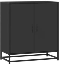 Sideboard Schwarz 68x35x76 cm Holzwerkstoff und Metall