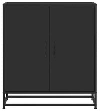 Sideboard Schwarz 68x35x76 cm Holzwerkstoff und Metall