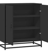 Sideboard Schwarz 68x35x76 cm Holzwerkstoff und Metall