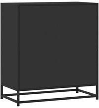 Sideboard Schwarz 68x35x76 cm Holzwerkstoff und Metall