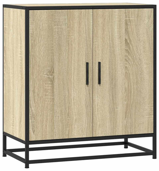 Sideboard Sonoma-Eiche 68x35x76 cm Holzwerkstoff und Metall