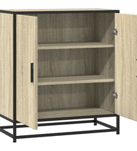 Sideboard Sonoma-Eiche 68x35x76 cm Holzwerkstoff und Metall