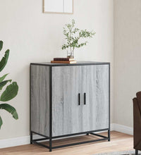 Sideboard Grau Sonoma 68x35x76 cm Holzwerkstoff und Metall