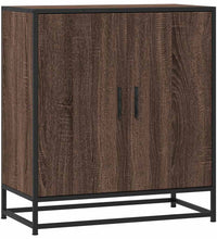 Sideboard Braun Eichen-Optik 68x35x76 cm Holzwerkstoff & Metall