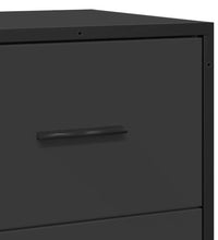 Sideboard Schwarz 68x35x76 cm Holzwerkstoff und Metall