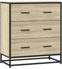 Sideboard Sonoma-Eiche 68x35x76 cm Holzwerkstoff und Metall