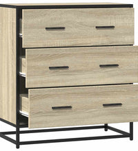 Sideboard Sonoma-Eiche 68x35x76 cm Holzwerkstoff und Metall