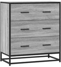 Sideboard Grau Sonoma 68x35x76 cm Holzwerkstoff und Metall