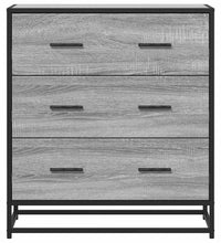 Sideboard Grau Sonoma 68x35x76 cm Holzwerkstoff und Metall