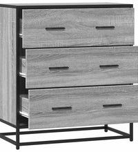 Sideboard Grau Sonoma 68x35x76 cm Holzwerkstoff und Metall