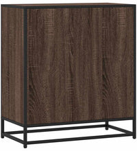 Sideboard Braun Eichen-Optik 68x35x76 cm Holzwerkstoff & Metall