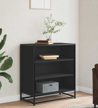Sideboard Schwarz 68x35x76 cm Holzwerkstoff und Metall