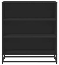 Sideboard Schwarz 68x35x76 cm Holzwerkstoff und Metall