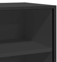 Sideboard Schwarz 68x35x76 cm Holzwerkstoff und Metall