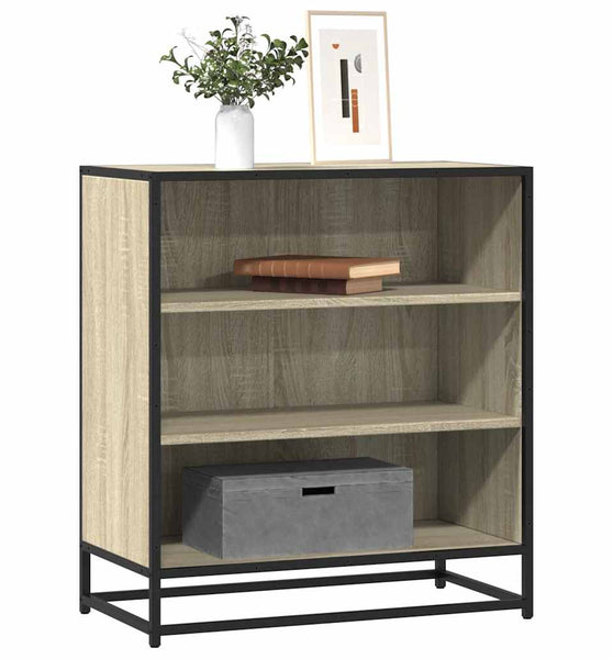 Sideboard Sonoma-Eiche 68x35x76 cm Holzwerkstoff und Metall