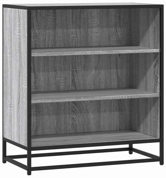 Sideboard Grau Sonoma 68x35x76 cm Holzwerkstoff und Metall