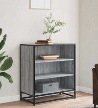 Sideboard Grau Sonoma 68x35x76 cm Holzwerkstoff und Metall